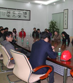 客户来广东自生电力器材股份有限公司考察电力紧固件行业